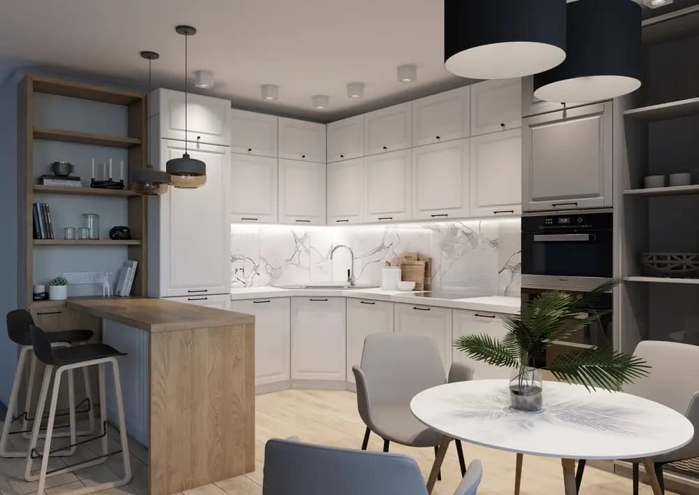 סגנון סקנדינבי בדירת שלושה חדרים